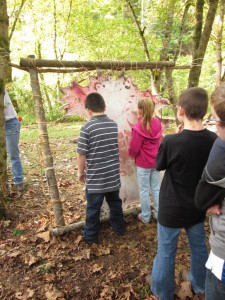 5th graders try their hand at tanning.