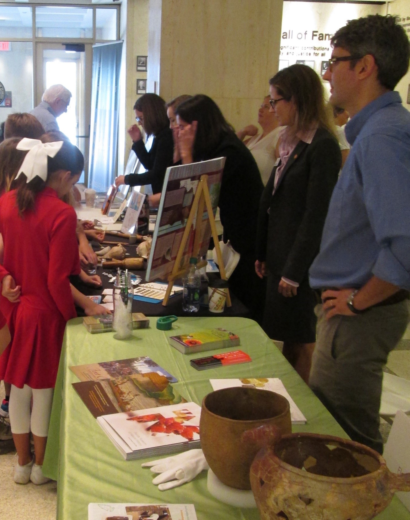 Field Trip Group at the Florida Capitol on Archaeology Day