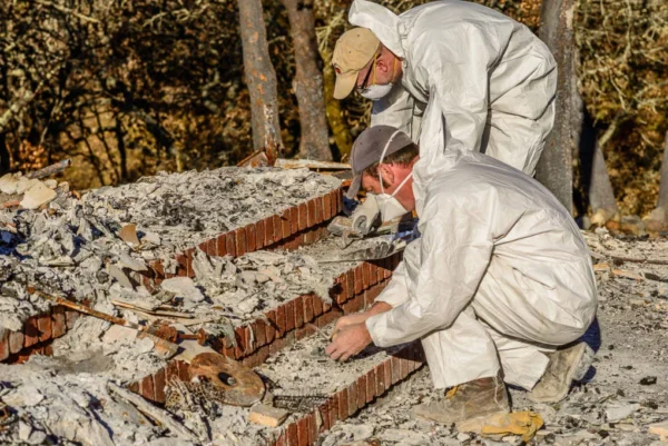 Archaeologist recovering cremains.